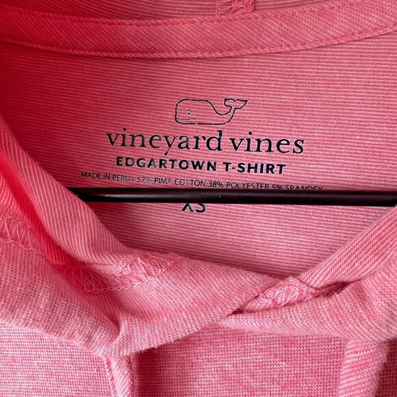 Vineyard Vines Edgartown Long Sleeve Hooded Tshirt Womens XS Pink - Picture 2 of 4
